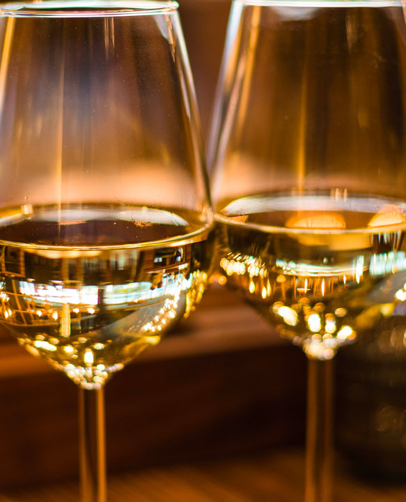 vin blanc verre